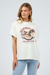 ALL ABOUT EVE Wanderlust Oversized Tee Vintage White