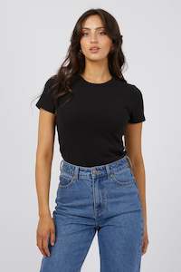 ALL ABOUT EVE Eve Regular Tee Black