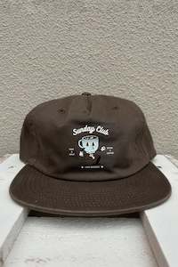 BASE Sunday Club X Love Wanaka Class 5 Panel Cap Walnut