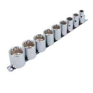 SOCKETS WHITWORTH 1/2" 9 piece set