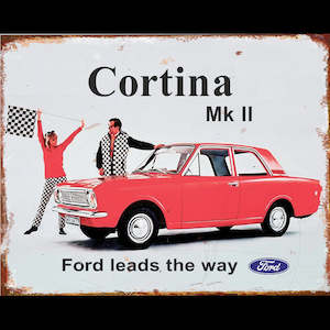 TIN SIGN Ford Cortina Mk2