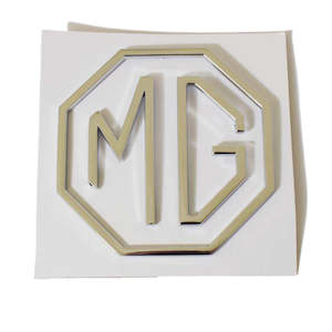 BADGE "MG" Logo Skeleton Type Chrome MGA MGB MGC