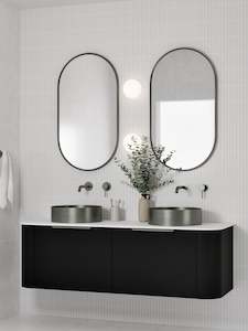 Bathroom and toilet fitting: CODE NATURE 1500 VELOUR DOUBLE BASIN ORCHARD VANITY