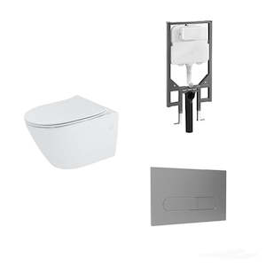 CODE ZEN RIMLESS WALL HUNG INWALL TOILET SUITE