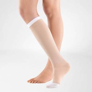 VenoTrain Ulcertec Compression Stockings, Knee or Thigh High, Moderate Beige