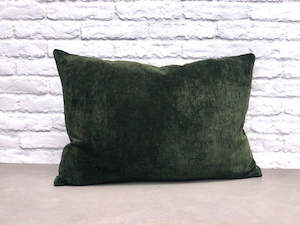 Furniture: Textured Velvet Cushion Bespoke Lumbar