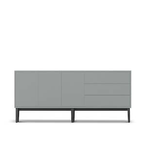 Furniture: Pixel Sideboard 3 Door 3 Drawer. High Leg (204cm)