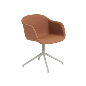 Fiber Armchair Swivel Base - Fabric