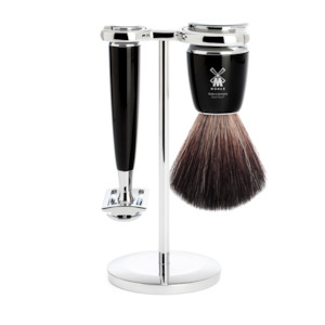 Muhle Black fibre Safety Razor Shaving set S 21 M226 SR