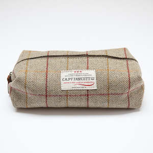 CAPTAIN FAWCETT Tweed Wash Bag