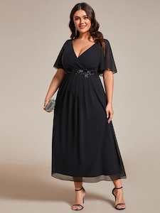 Corrieanne black evening dress in black s22 Express NZ wide