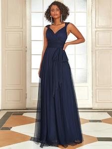 Cammy classic soft tulle sleeveless bridesmaid dress