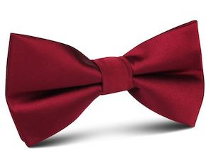 Matching men's solid bow tie Express NZ wide