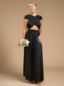 Black Convertible Infinity bridesmaid dress Express NZ wide