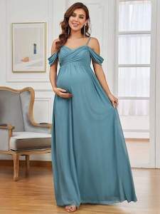 Lizzie favorite thin strap maternity bridesmaid dress