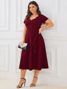 Miranda mother of the bride dress in burgundy s22 Express NZ wide