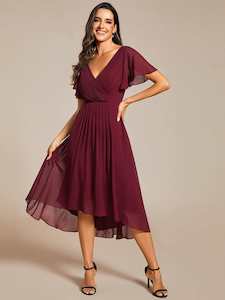 Jerry burgundy mother of groom or day dress s12-14 Express NZ wide