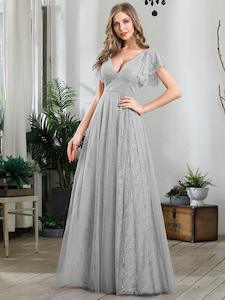 LAST Tiana lace tulle dress in grey s8 Express NZ wide!