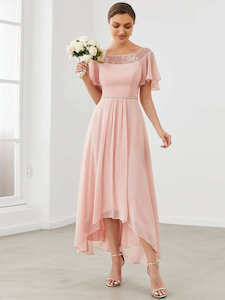 Connie tea length mother of the bride dress in light pink s8 Express NZ wide