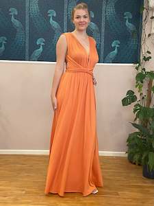 Clothing: Terracotta Convertible Infinity bridesmaid dress