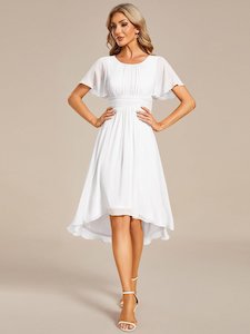 Clothing: Lidia shorter style high neck wedding gown in ivory s24-26 Express NZ wide