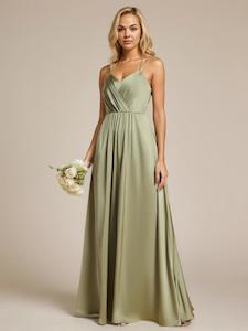 Aminata satin bridesmaid or ball gown dress