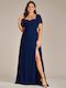 Bronwyn plus size dress with sleeve in navy s18 Express NZ wide