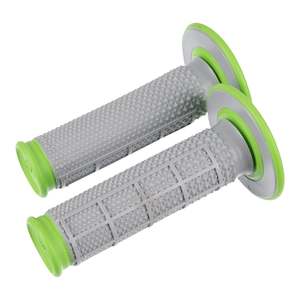 Renthal DL Dual Handlebar Grips Taper Diamond / Waffle - Green