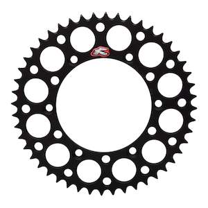 Motorcycle or scooter: Renthal Sprocket Rear Black 50T Alloy 7075 T6 Grooved