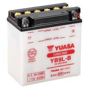 Yuasa YB9L-B battery 0.6L with acid pack (YB9LBPK)