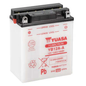 Yuasa YB12A-A battery 0.8L with acid pack (YB12AAPK)