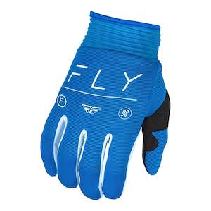 Motorcycle or scooter: Fly Racing 2024 F-16 Gloves - True Blue / White