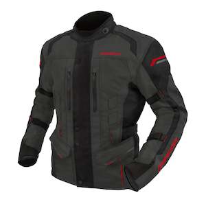 Dririder Compass 4 Men's Jacket - Grey / Red (XL)