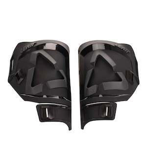 Motorcycle or scooter: Leatt 5.5 Shin Plate Kit (Pair) - Black