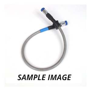 Whites Premade Brake Line - 150mm - (Chrome)