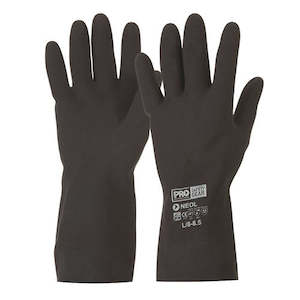 Clothing: Black Neoprene Gloves - 30cm