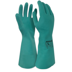 Green Nitrile Interface Unlined Glove - 33cm