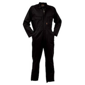 Overall - Cotton - Zip - Black