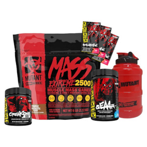 Protein Powder: MUTANT MASS EXTREME 2500 6LB COMBO