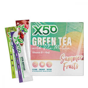 X50 Green Tea + Vita Matcha Summer Fruits 60 Serves