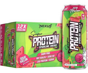 NEXUS SPORTS NUTRITION SUPER PROTEIN SPARKLING ENERGY RTD - 12 PACK