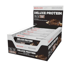 MUSASHI DELUXE HIGH PROTEIN BAR 12 PACK