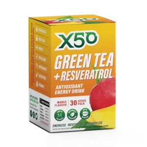 X50 GREEN TEA + RESVERATROL 30 SERVE