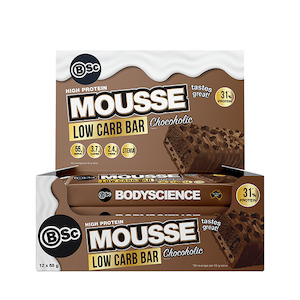 BSC LOW CARB MOUSSE BAR 55G - BOX OF 12