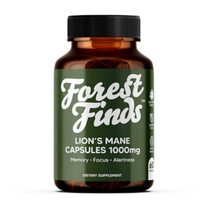 Forest Finds Lions Mane 1000mg 60 Capsules