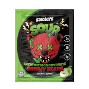 Swoleys Sour Green Apple – Next-level Creatine Gummies Single Serve