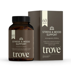 Sleep Assistance: TROVE WELLNESS ASHWAGANDHA 60 CAPSULES