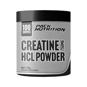 Pack Nutrition Creatine Hcl Powder 100 Serve - Dated 14 Feb 25