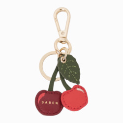 saben charm keyring cherry