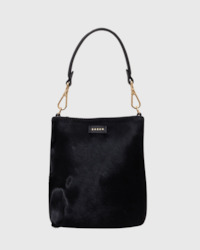 saben coco mini bag black + black haircalf